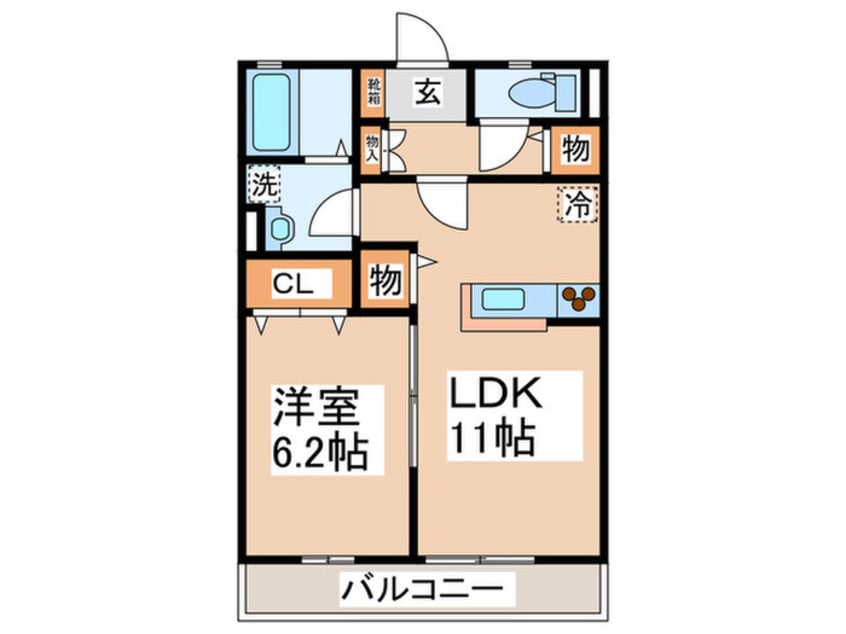 間取図 アミタ－バ・Ｋ