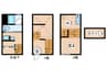 MOKKU　HOUSE 1Kの間取り