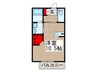 東屋　輝 1Rの間取り