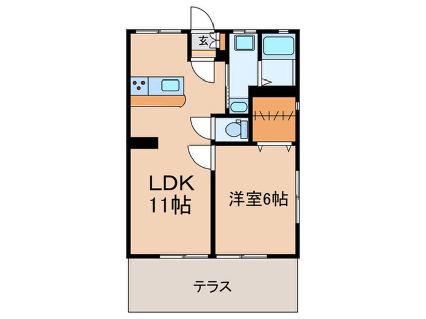 間取図 第２コ－ポさつき