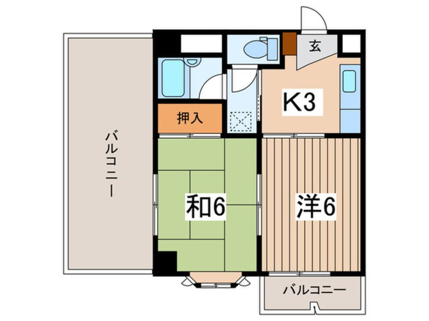 間取図 カスティール・タナベ