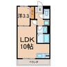 松戸レジデンス 1LDKの間取り