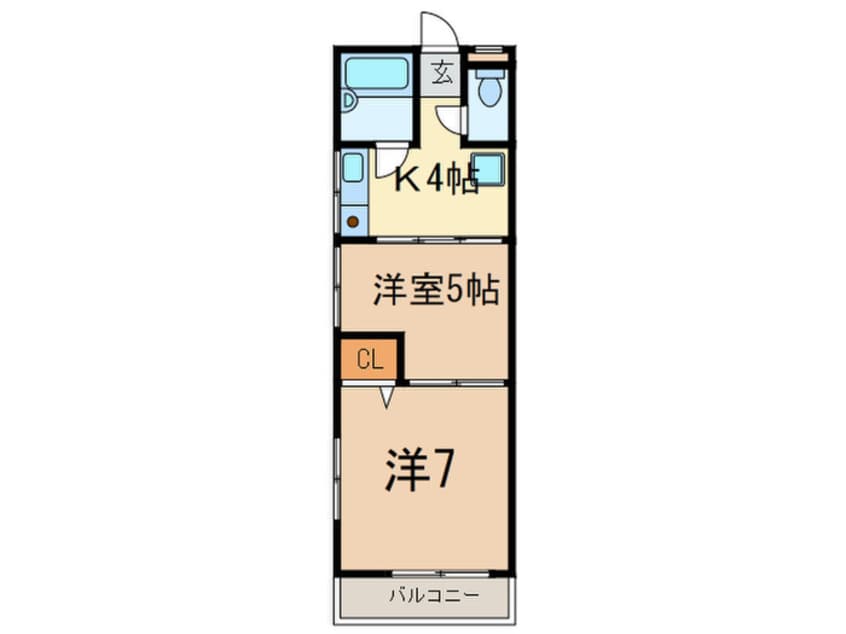 間取図 クレールコート落合