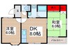 サンハイツ山家 2DKの間取り