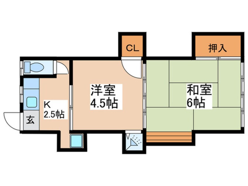 間取図 富士コーポ