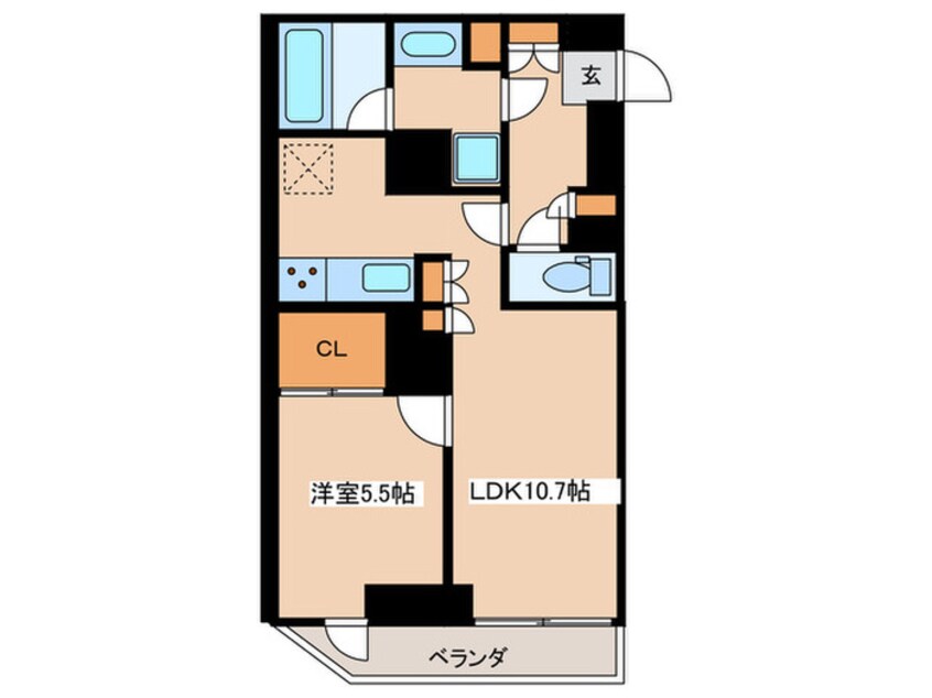 間取図 ザ・パークハビオ新高円寺