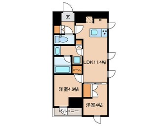 間取図 ザ・パークハビオ新高円寺