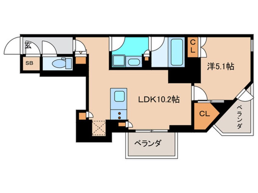 間取図 ザ・パークハビオ新高円寺