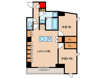間取図 ザ・パークハビオ新高円寺
