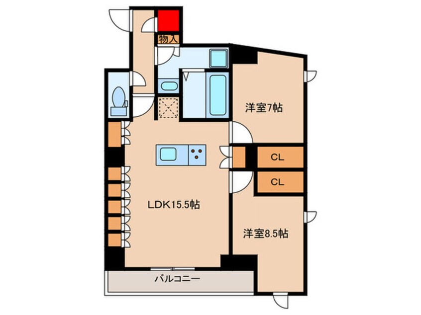 間取図 ザ・パークハビオ新高円寺