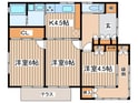 矢部戸建の間取図