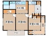 矢部戸建 3Kの間取り