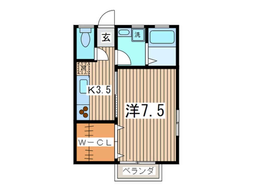 間取図 リバ－サイドコ－プＢ