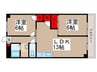浅間台ハイホーム（202） 2LDKの間取り