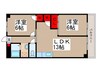 浅間台ハイホーム（202） 2LDKの間取り