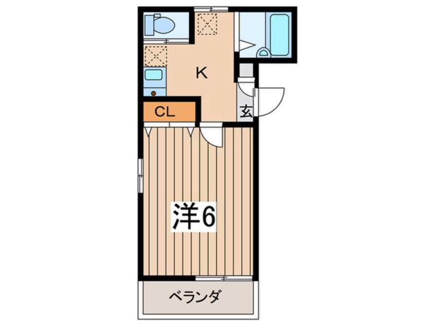 間取図 アザーレ西横浜B棟