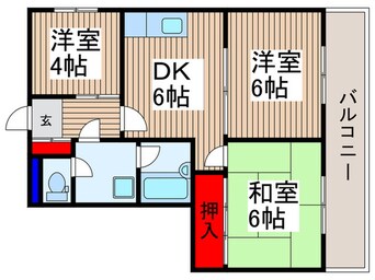 間取図 ヒルサイドテラス