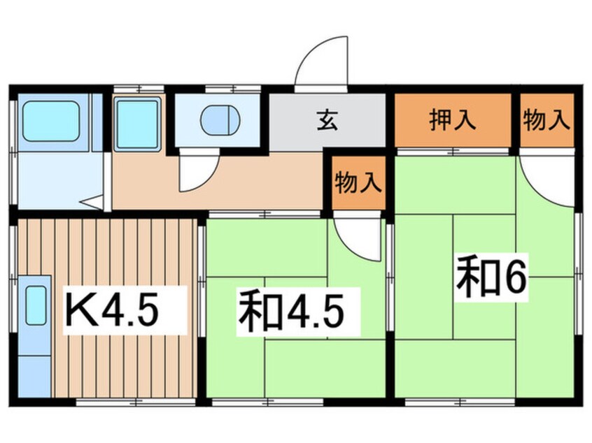 間取図 高谷荘２