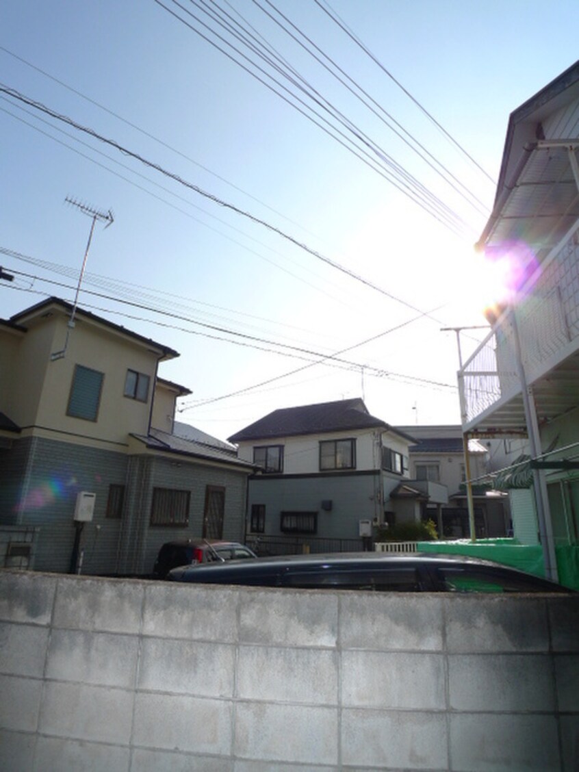 室内からの展望 平野マンション