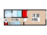 ハイツ凪 1Kの間取り