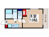 仮）岸町3丁目新築AP 1Kの間取り