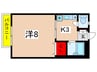 カレッタＳ 1Kの間取り
