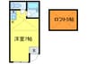 ＳＫ早稲田 1Rの間取り