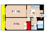 ｱﾝﾌﾟﾙ-ﾙﾌｪ-ﾙﾋﾙｻｲﾄﾞｽﾃ-ｼﾞ 2Kの間取り