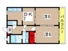 ＹＫハウス稲毛東 2DKの間取り
