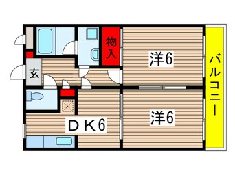 間取図 ＹＫハウス稲毛東