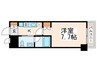 レジディア新宿イースト 1Kの間取り