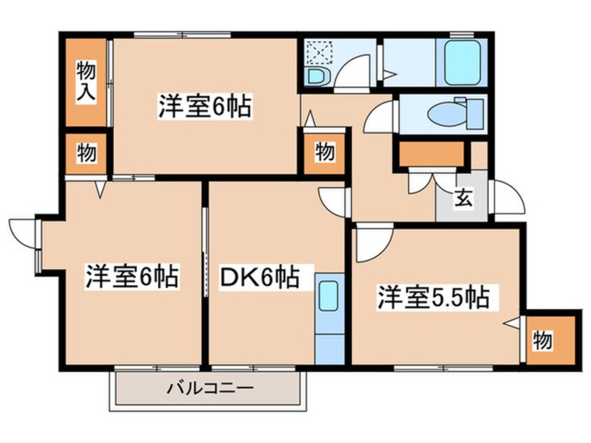 間取図 サンモールヤマグチ