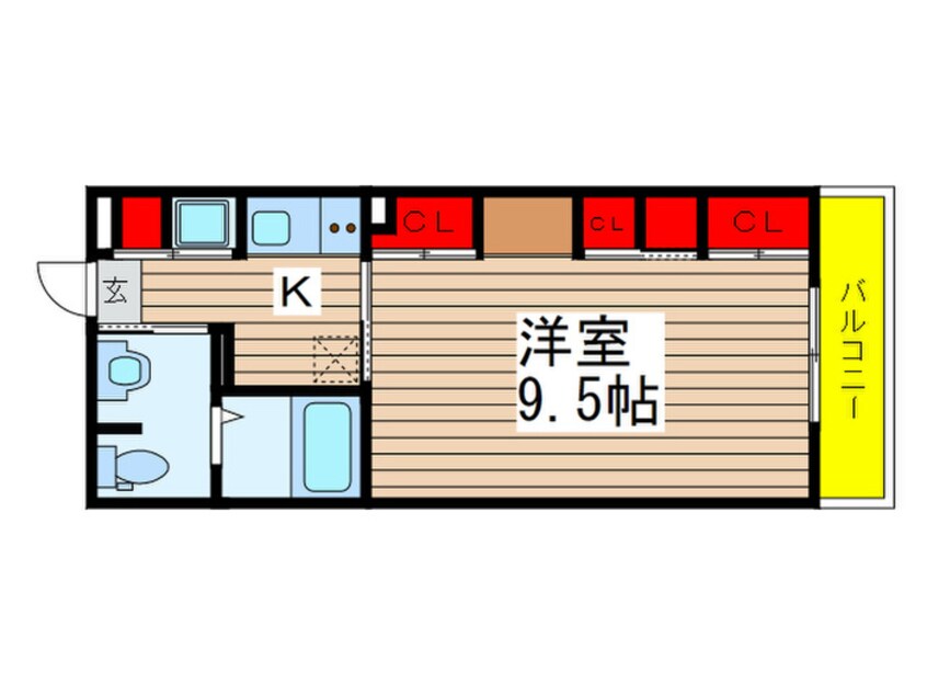 間取図 リブリ・ルームス要町Ⅰ