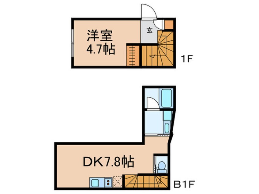 間取図 HJ　PLACE　HATAGAYA