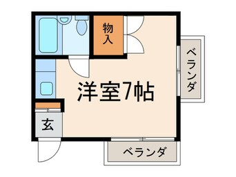 間取図 ベルビューコート中河原