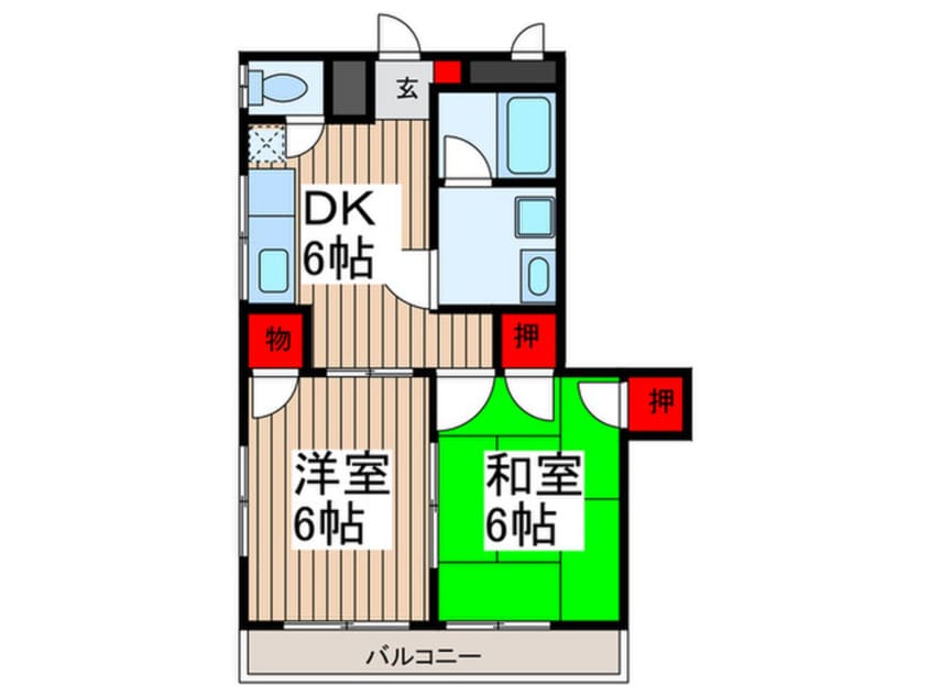 間取図 トモエハイツ