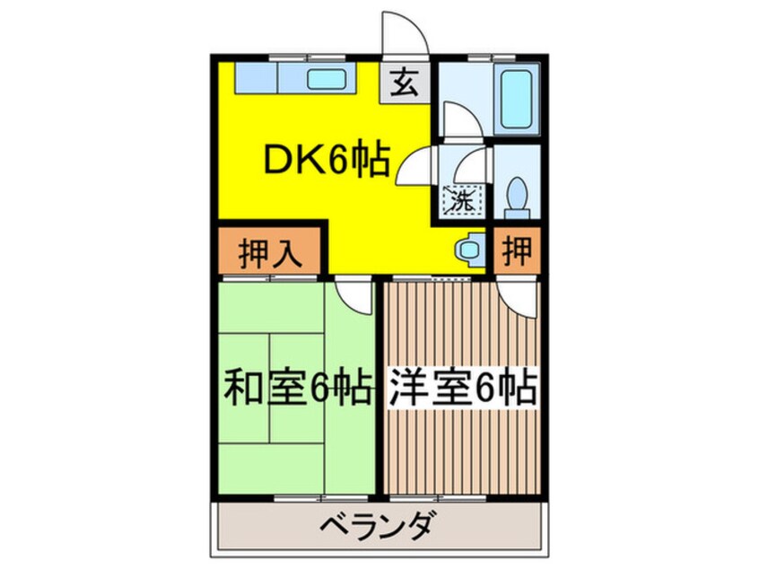 間取図 コ－ポ金森Ⅱ