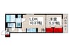 ルリアン西新井本町 1LDKの間取り
