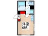 カランコエ・M 1Rの間取り