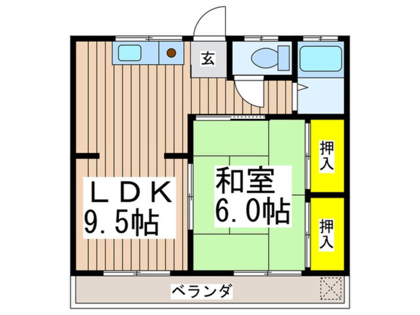 間取図 第二松園荘