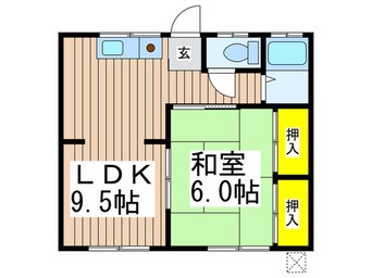 間取図 第二松園荘