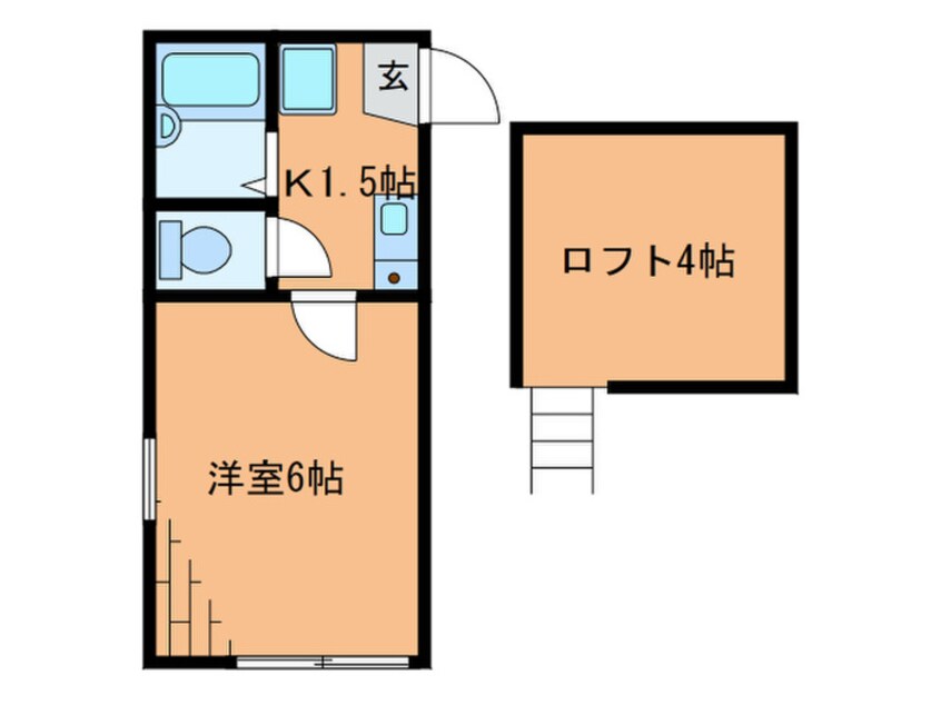 間取図 エスケ－ハイツ淵野辺