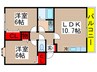 セレ稲荷台 2LDKの間取り