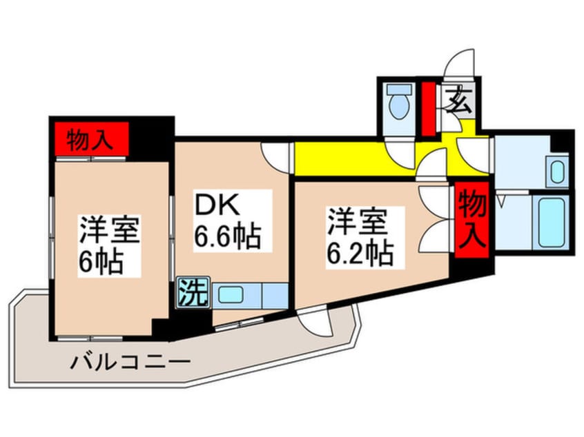 間取図 ハイリッジタワーズ