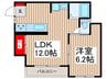 クイ－ンズパ－ク 1LDKの間取り