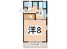 ハイム帰帆 1Kの間取り