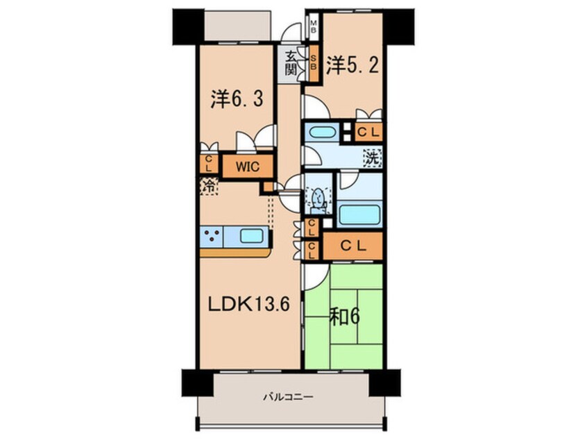 間取図 プレミアグランデ馬込