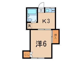 間取図 コーポ秋元