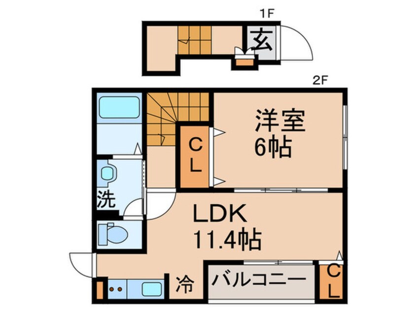 間取図 カレント六笠