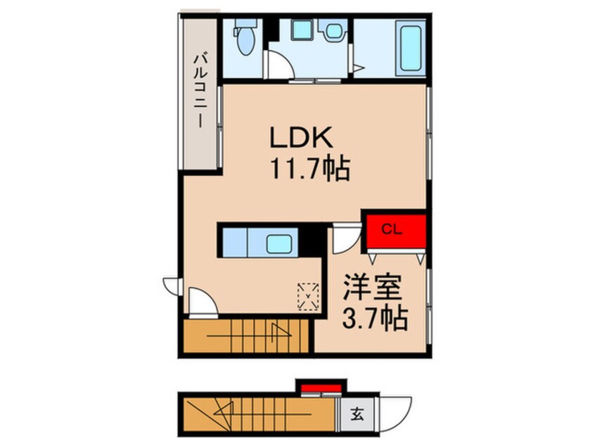 間取図 カレント六笠